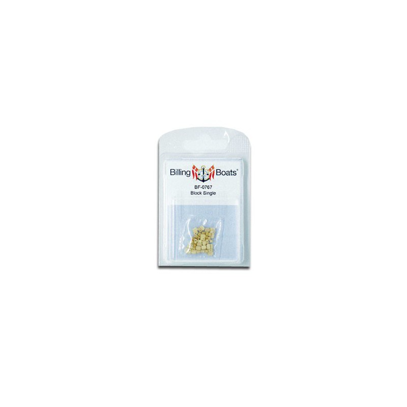 Accastillage de bateau Poulies simples bois 3mm (50 pcs)