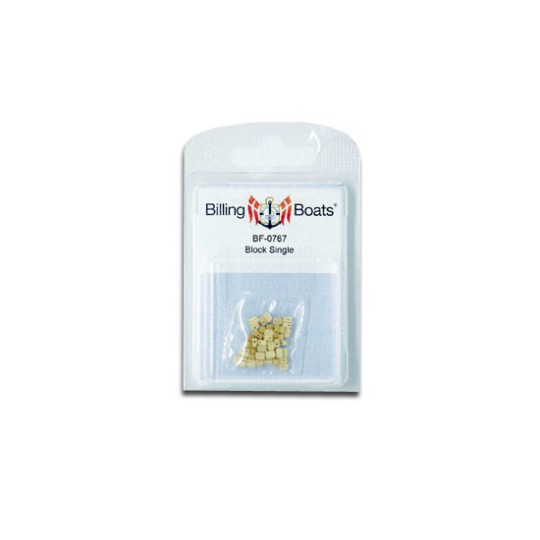 Accastillage de bateau Poulies simples bois 3mm (50 pcs) Accastillage de bateau Poulies simples bois 3mm (50 pcs)