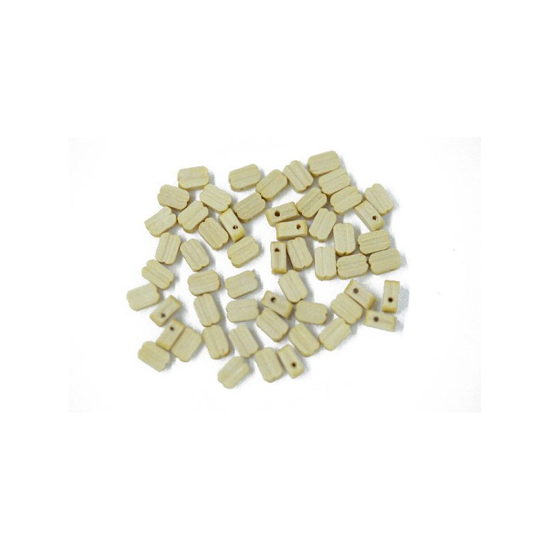 Accastillage de bateau Poulies simples bois 5mm (50 pcs)