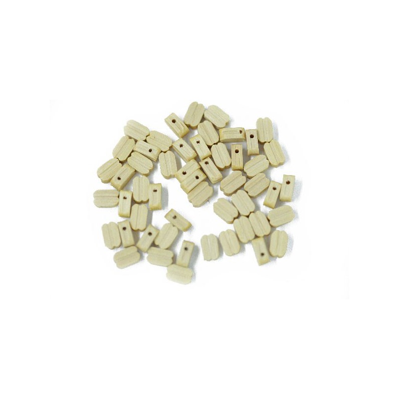 Accastillage de bateau Poulies simples bois 7mm (50 pcs)
