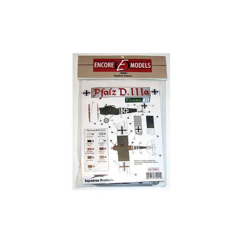 Maquette d'avion en plastique ECONO KIT PFALZ DIII A 1/72
