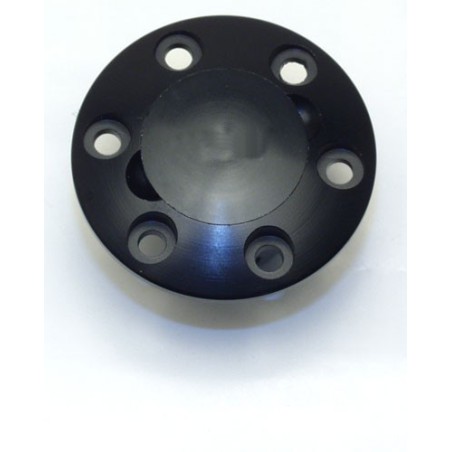 Embacked accessory on black round fuel intake | Scientific-MHD