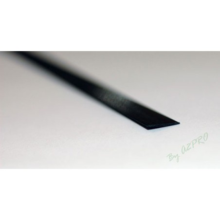 Flachprofil Kohlenstoffmaterial 10/0,4 mm 1m | Scientific-MHD