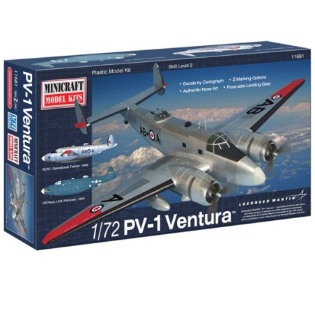 Maquette d'avion en plastique PV-1 Ventura USN 1/72