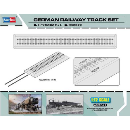Plastic train model German Railways Track Set 1/72 | Scientific-MHD