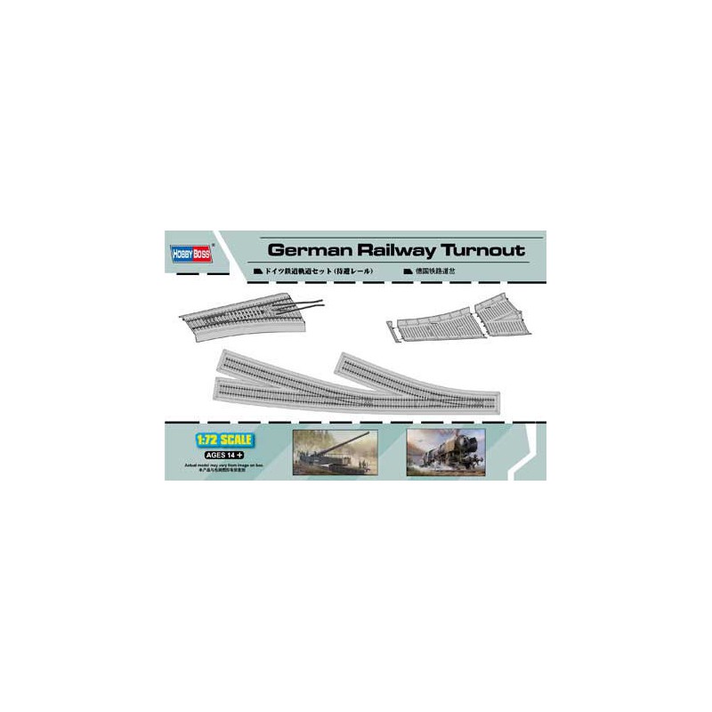 Maquette de train en plastique GERMAN RAILWAYS TURNOUT 1/72