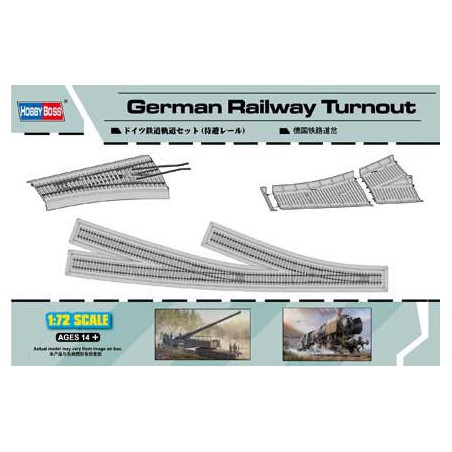 Maquette de train en plastique GERMAN RAILWAYS TURNOUT 1/72