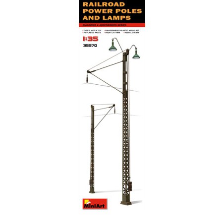 Maquette Diorama Railways Power Poles 1/35