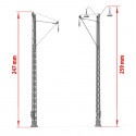 Maquette Diorama Railways Power Poles 1/35