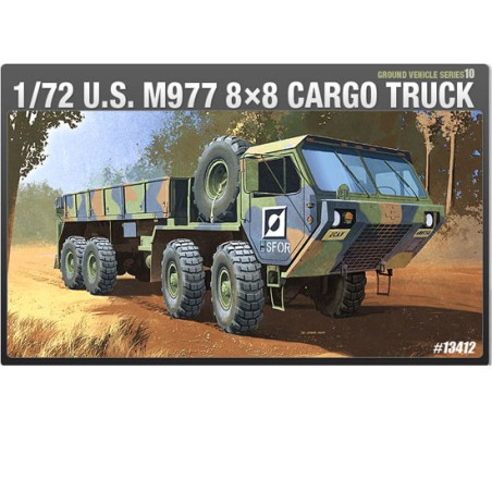 Maquette de camion en plastique M977 8x8 Cargo Truck1/72