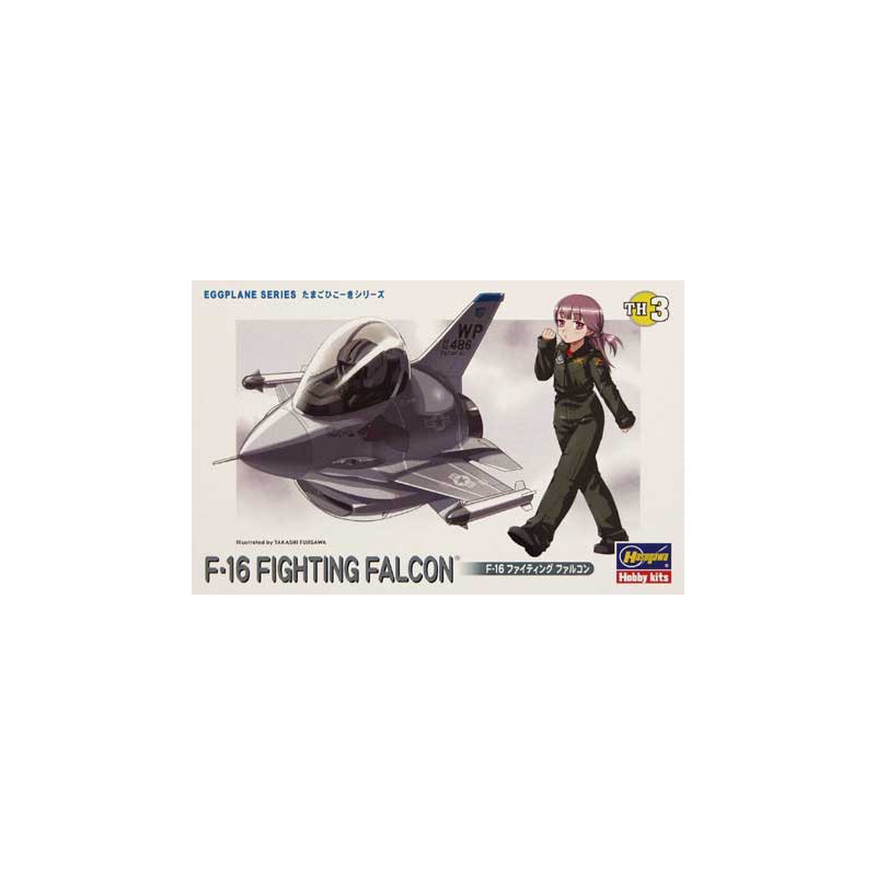 Maquette d'avion en plastique EGG PLANE F-16 F. FALCON