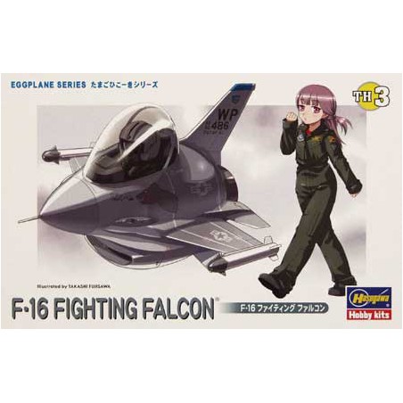 Maquette d'avion en plastique EGG PLANE F-16 F. FALCON
