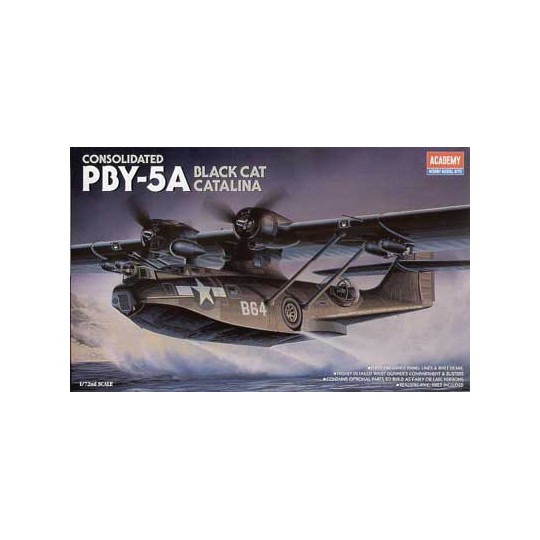 Maquette d'avion en plastique PBY-5A BLACK CAT1/72