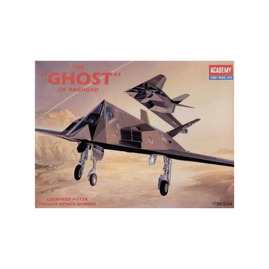 Maquette d'avion en plastique F-117A Steal Bomber 1/72 Maquette d'avion en plastique F-117A Steal Bomber 1/72