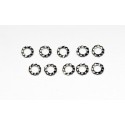 Washes Washers Eventail Stainless steel M2 DIN6798 (10 pieces) | Scientific-MHD