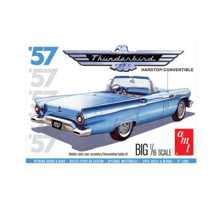 Maquette de voiture en plastique 1957 Ford Thunderbird 1:16