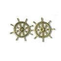 Accastillage de bateau Roues de barre en laiton 25mm (2pcs)