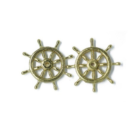 Accastillage de bateau Roues de barre en laiton 25mm (2pcs)