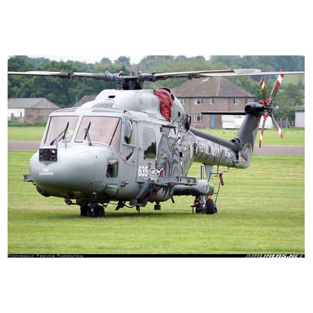 Maquette d'hélicoptère en plastique Royal Navy Westland Lynx HAS.3