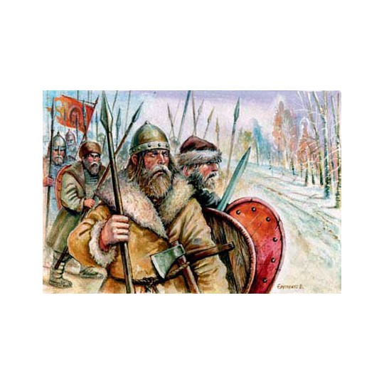 Figurine RUSSES MEDIEVAUX EN HIVER 1/72 Figurine RUSSES MEDIEVAUX EN HIVER 1/72