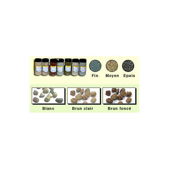 Graviers ballast ROCAILLE BLANCHE 200g