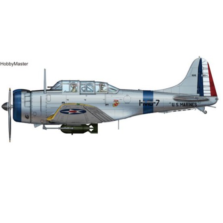 Miniature d'avion Die Cast au 1/32 SBD-1 VMB-1 1/32