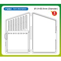 Tool for Set of 8 forests from 1.8 to 2.5mm | Scientific-MHD