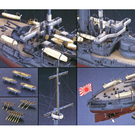 Maquette de Bateau en plastique Super Set Details IJN Mikasa