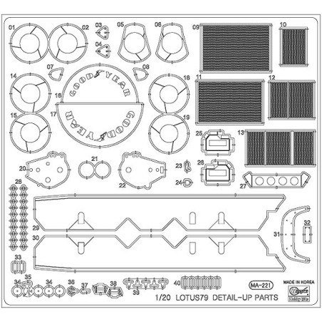 Plastic car model photo cut Lotus 791/24 | Scientific-MHD