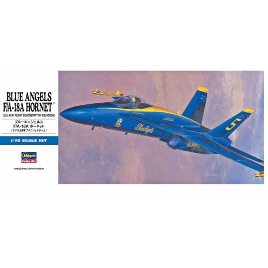 Maquette d'avion en plastique BLUE ANGELS F/A-18A HORNET 1/72 Maquette d'avion en plastique BLUE ANGELS F/A-18A HORNET 1/72
