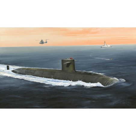 Maquette de Bateau en plastique LE TRIOMPHANT SSBN 1/350