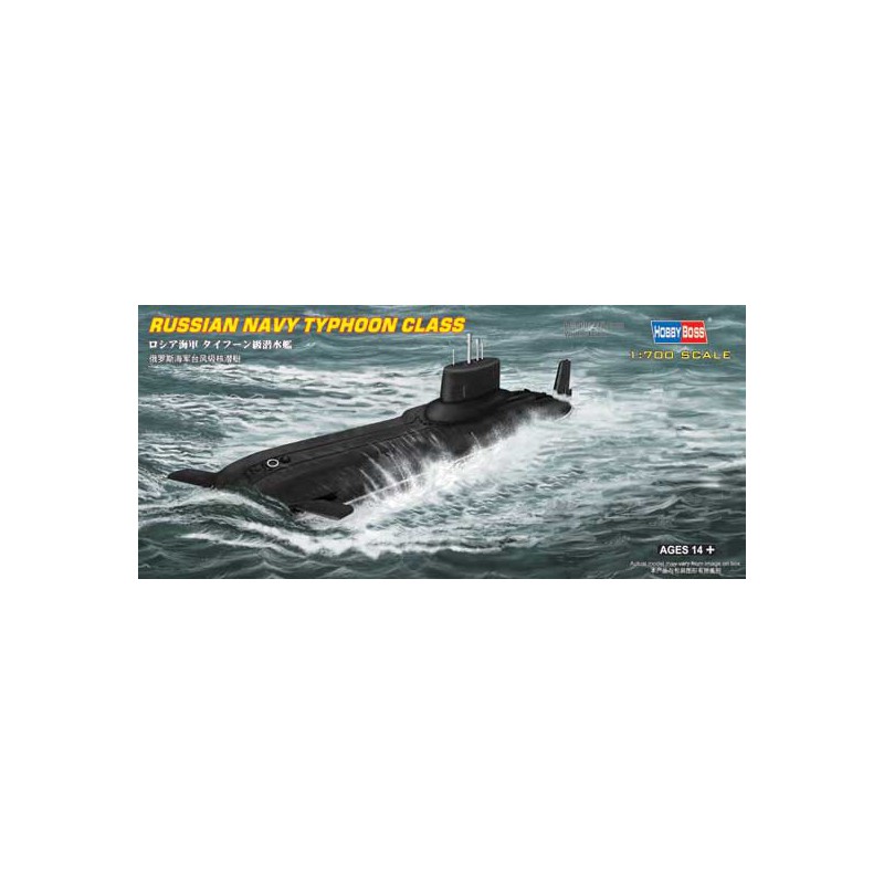 Maquette de Bateau en plastique SOUS MARIN RUSSE CLASS TYPHOON