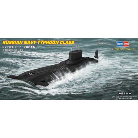 Maquette de Bateau en plastique SOUS MARIN RUSSE CLASS TYPHOON