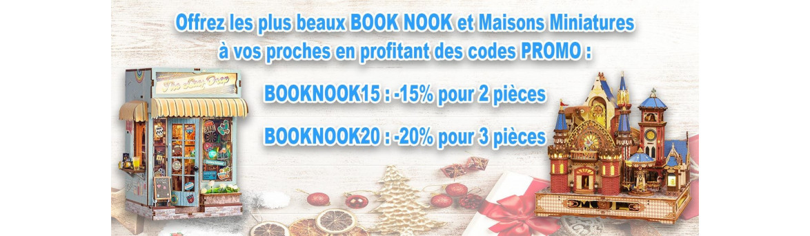 Book Nook 3D : maquette maison miniature DIY