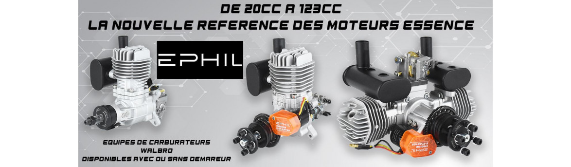 Moteur EPHIL essence avion RC 20cc 38cc 60cc 76cc 123cc
