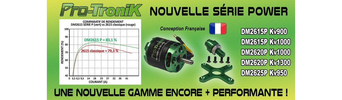 Moteur protronik pour avion RC brushless fiable