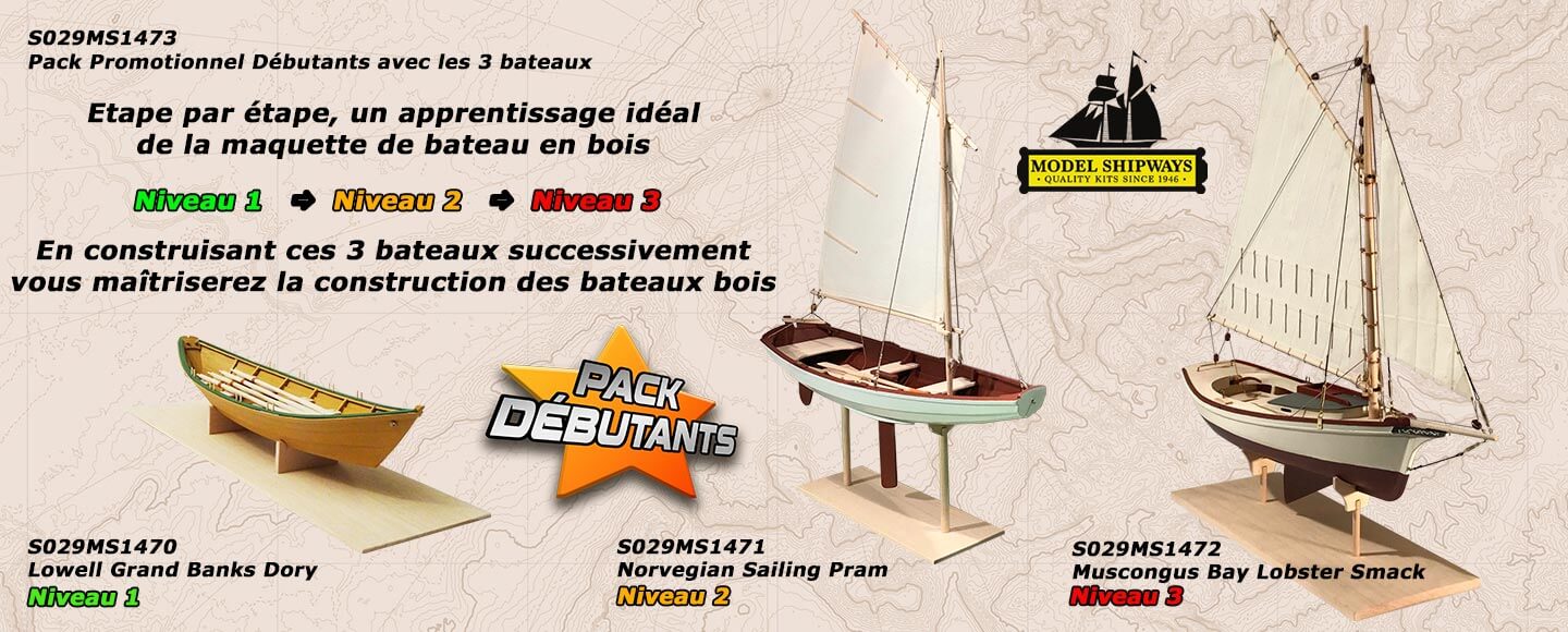 Maquette bateau bois - Scientific-MHD